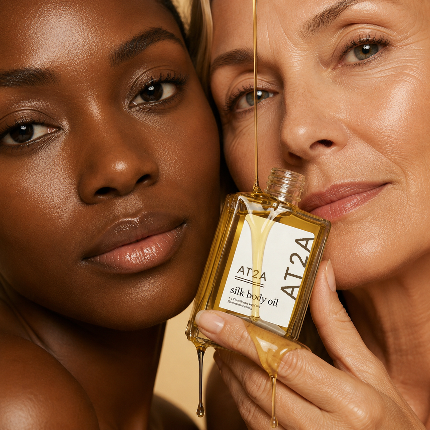 Dania A. sharing AT2A Silk Body Oil results